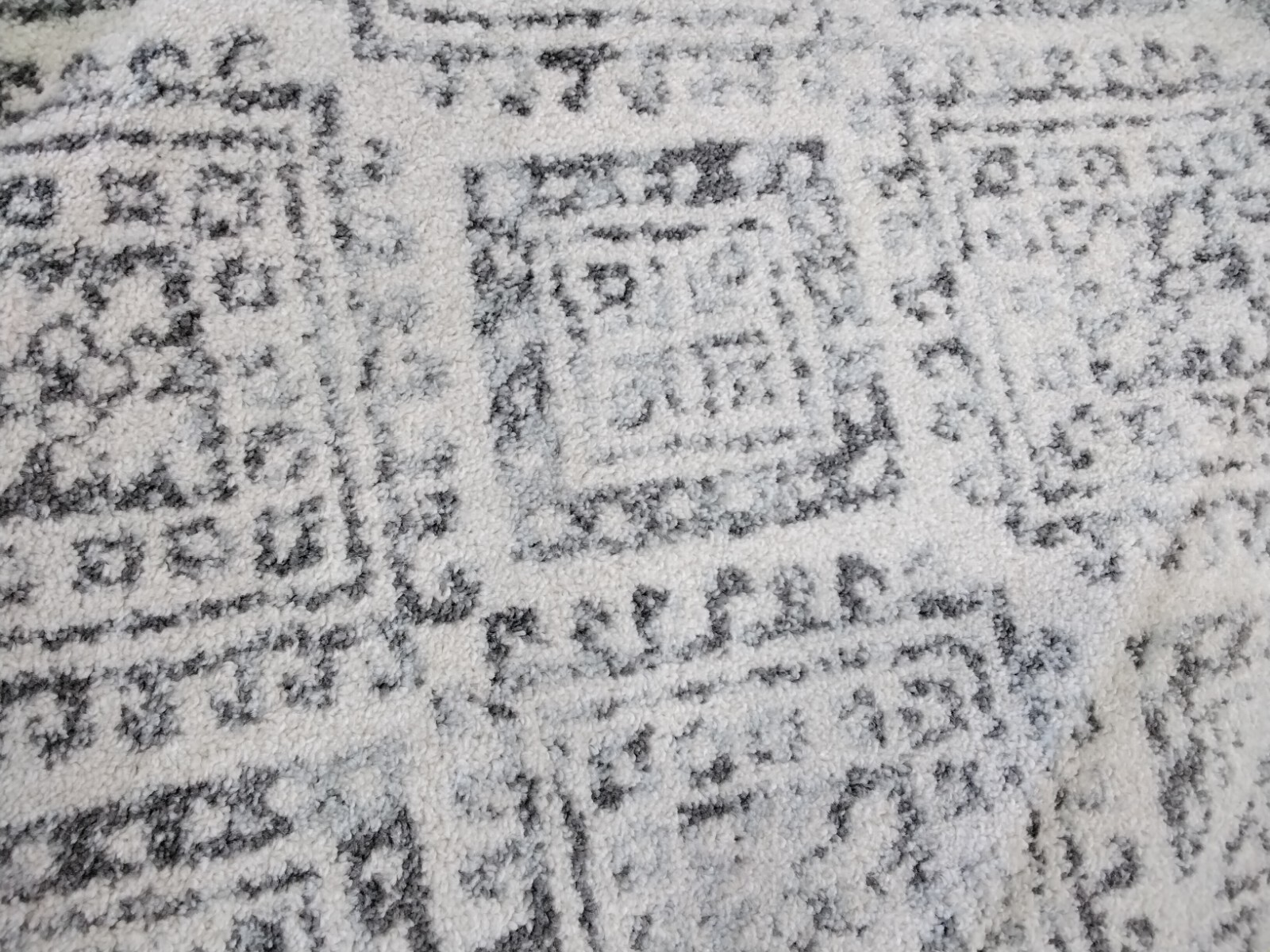 IVORY / GREY 11′ X 11′ Square Stained Rug, Reduced Price 1172735081 TUL264A-11SQ