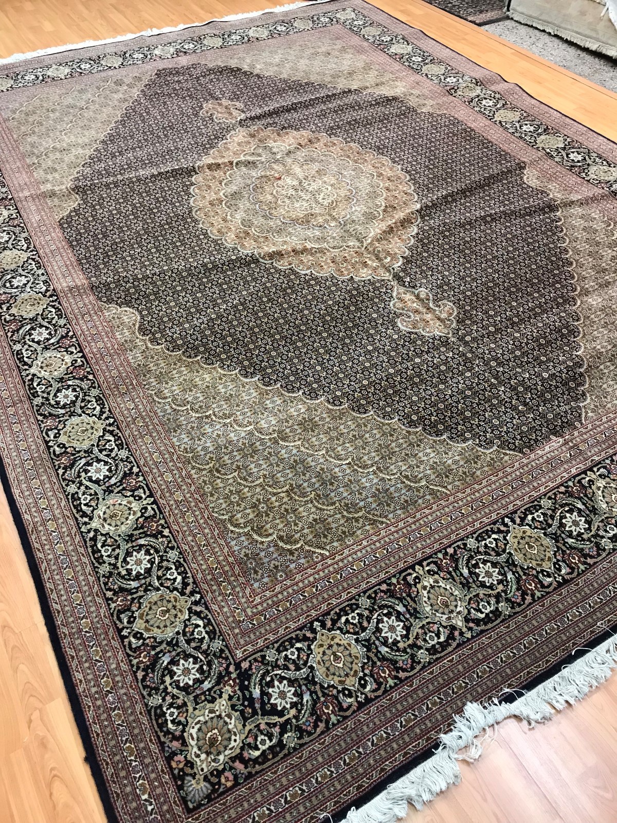 8’4″ x 11’7″ Turkish Oriental Rug – 60 Raj – Hand Made – Wool & Silk Pile