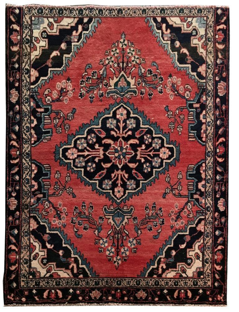 5′ x 6′ Red Orange Perssiaan Hammadan Rug 81659