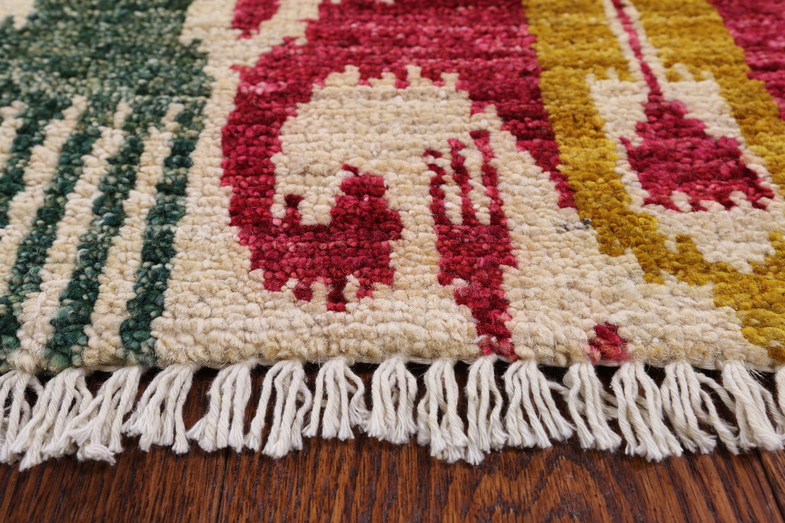 Handmade Ikat Wool Rug 8′ 10″ X 12′ 2″ – P5368