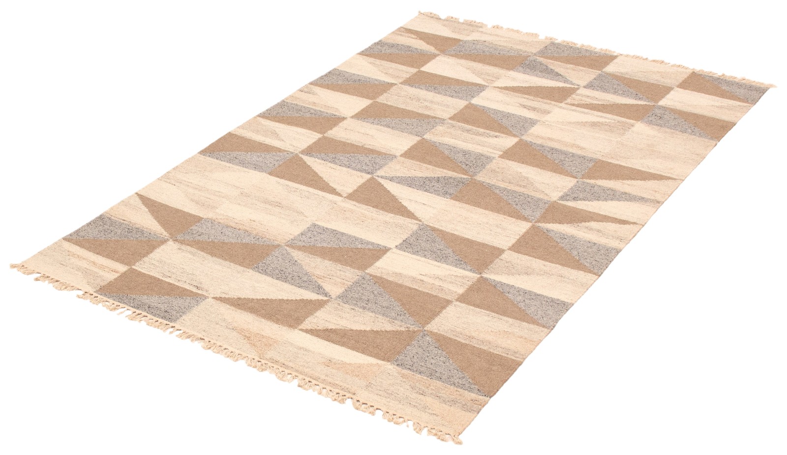 Vintage Hand Woven Area Rug 5’5″ x 8’0″ Traditional Wool Oriental Carpet
