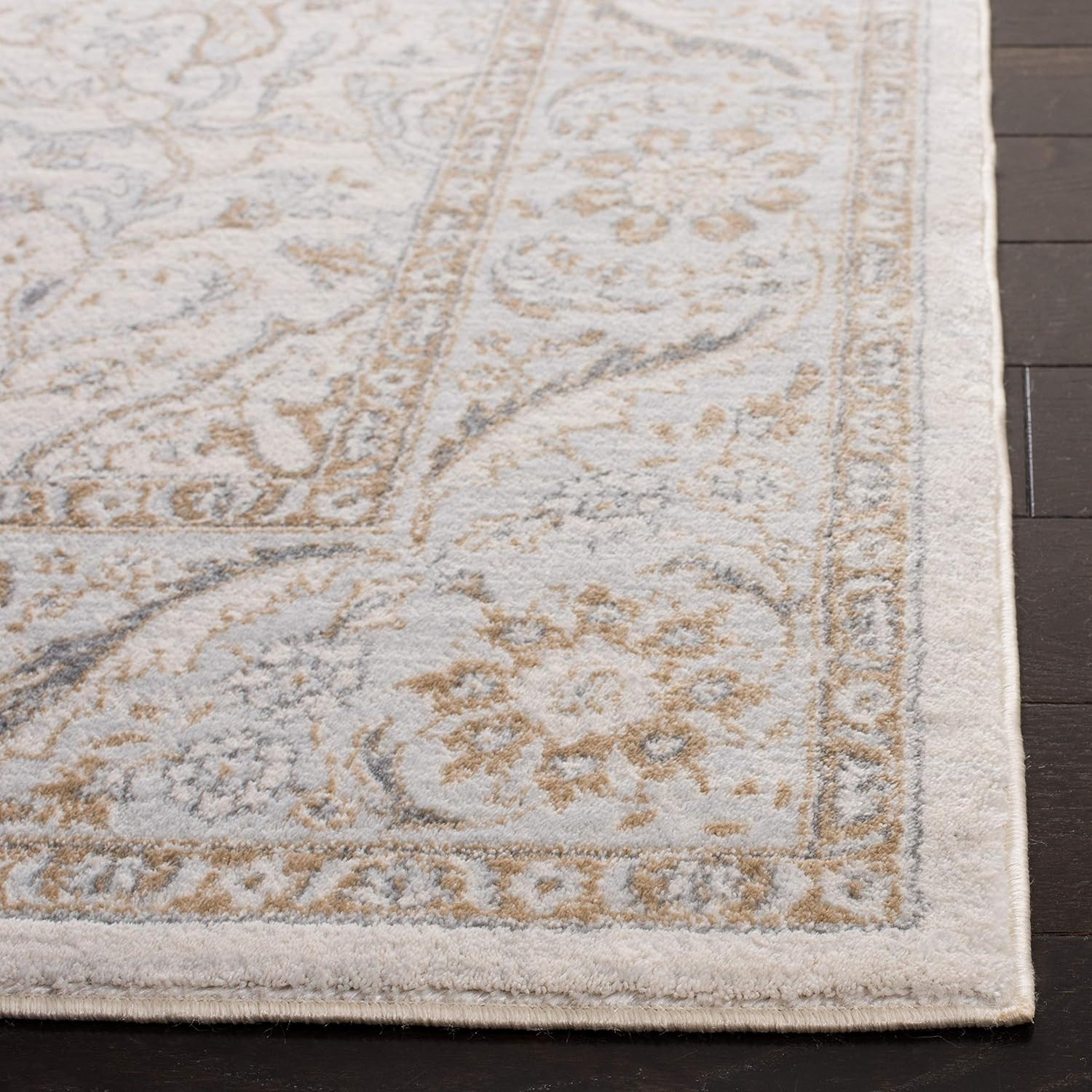 Isabella Area Rug 5’3″ x 7’6″ – Cream & Beige, Non-Shedding, Easy Care