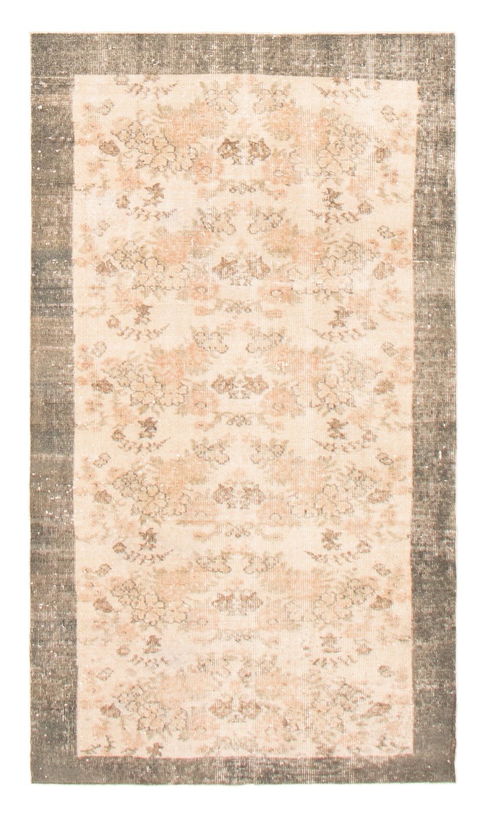 Vintage Traditional Hand-Knotted Area Rug 3’7″ x 6’9″ Oriental Wool Carpet