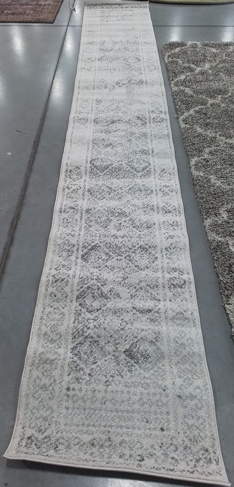 IVORY / GREY 2′-0″ x 13′-0″ Flaw in Rug, Reduced Price 1172789790 TUL264A-213