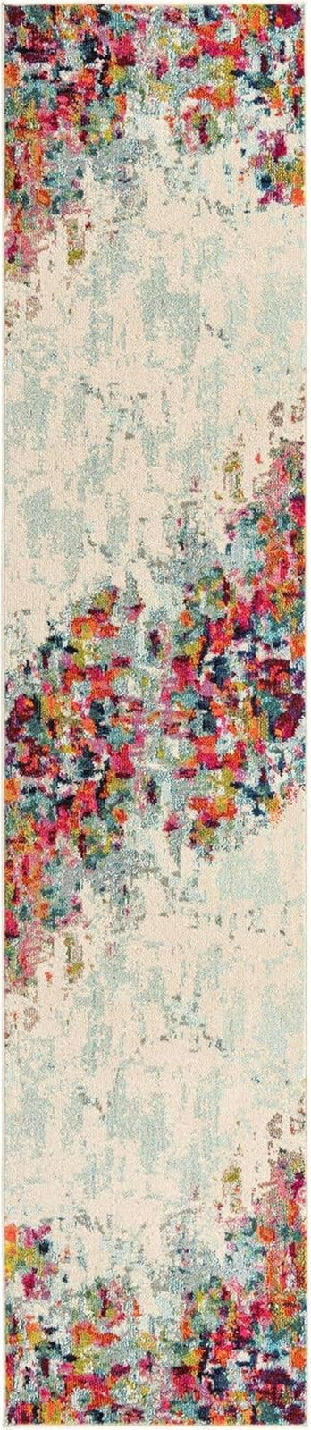 Joyous Chromatic Collection Area Rug – Multi/Blue 2’7″ x 12′ Runner