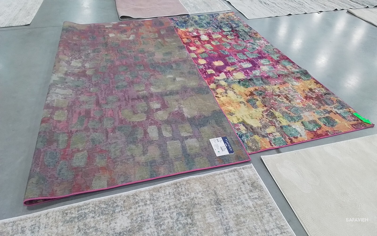 FUCHSIA / GOLD 10′-0″ x 14′-0″ Damaged Rug, Reduced Price 1172774013 MAD425D-10