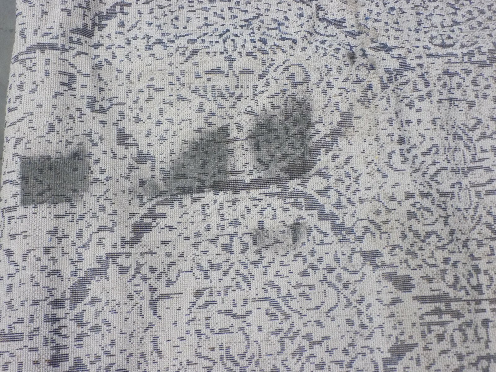 NAVY / SILVER 10′ X 14′ Stained Rug Reduced Price 1172578304 MAD604G-10