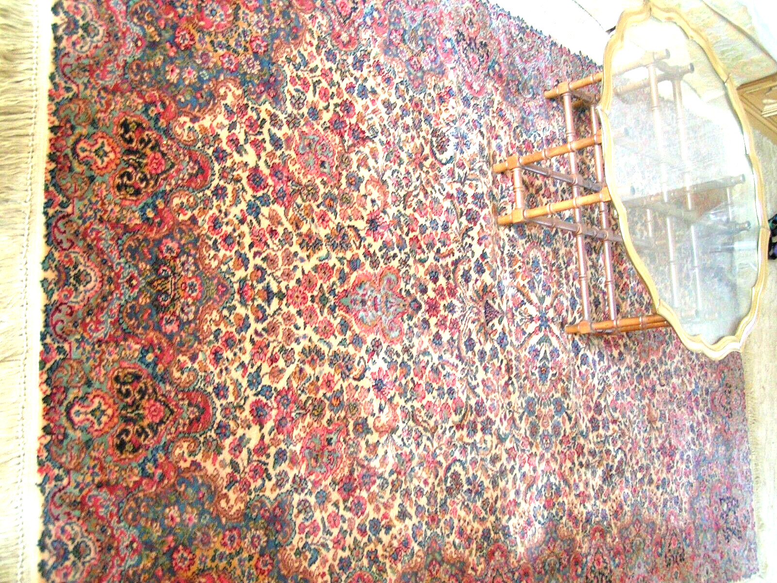 Vintage Karastan Rug Kirman Design 759 Pattern 5’9″x 9′ Great Condition