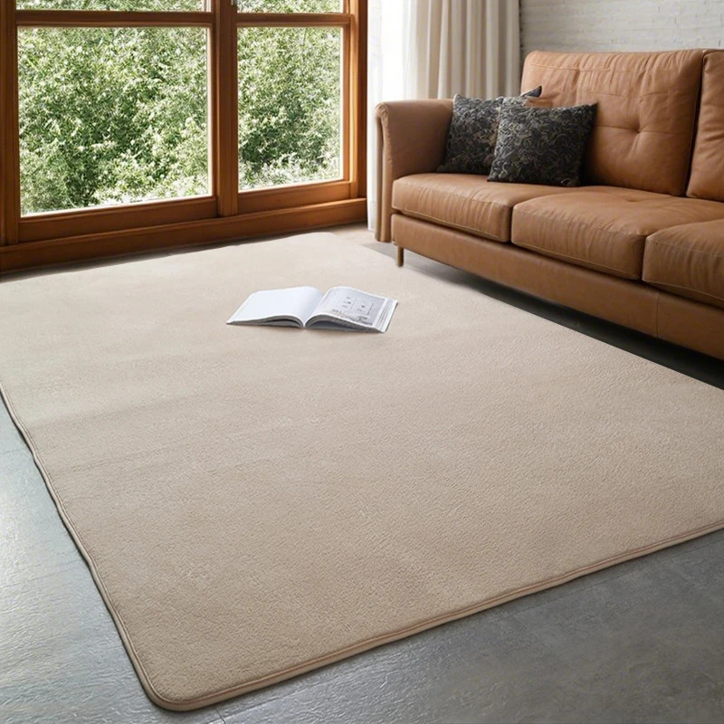 Plush Non-Slip Coral Velvet Carpet for Living Room & Kids Play Area