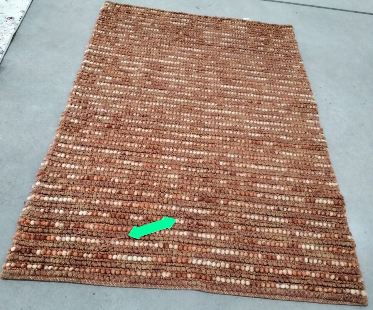 RUST / MULTI 4′ X 6′ Broken Thread Rug, Reduced Price 1172736626 BOH525C-4