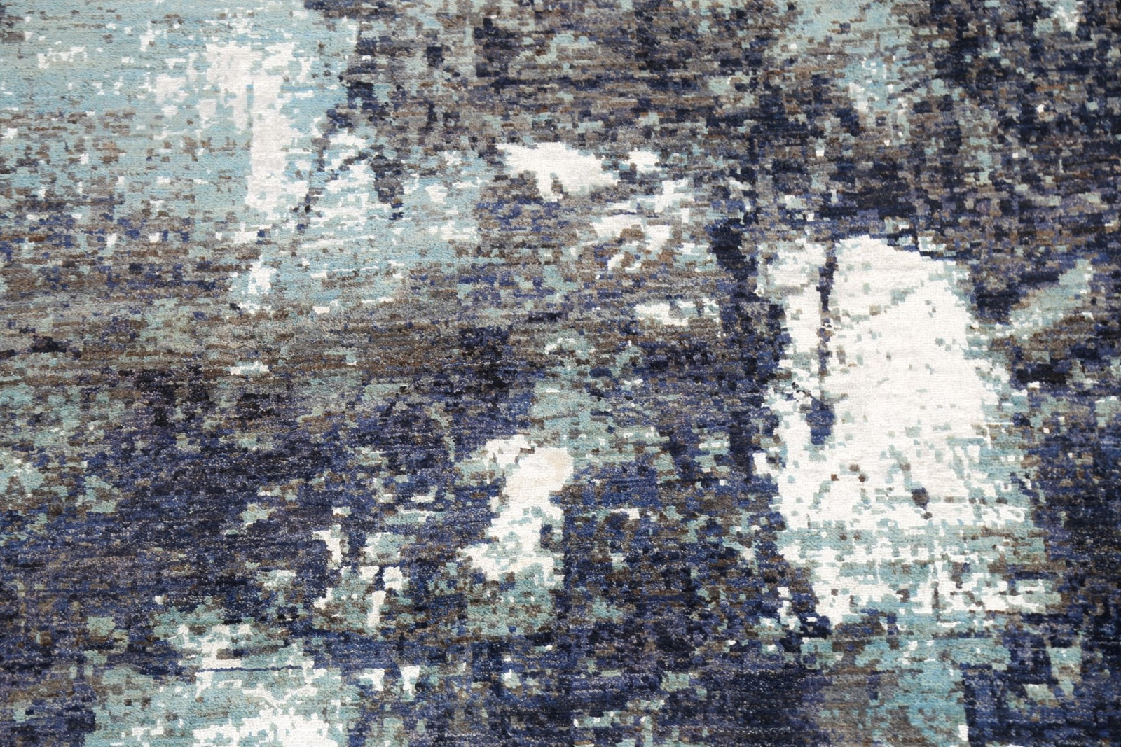 Artistic Modern Abstract Oriental Area Rug Wool/ Silk Hand-made Carpet 5×7