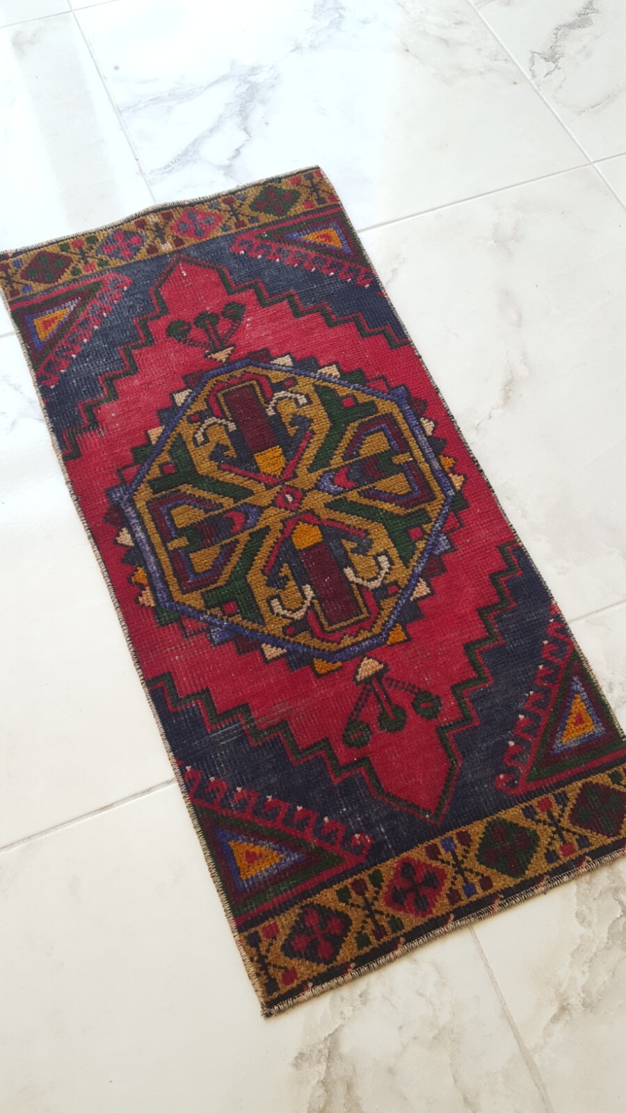 Tribal Knotted Carpet Rug Kitchen Decor Rug Floor Design Rug Antiq Motifs Rug FH