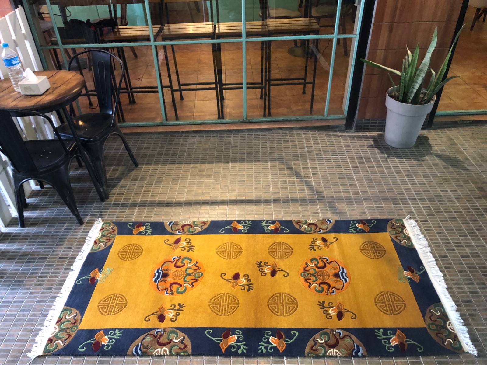 Hand knotted Tibetan cloud Traditional carpet ( 90 cm × 180 cm)
