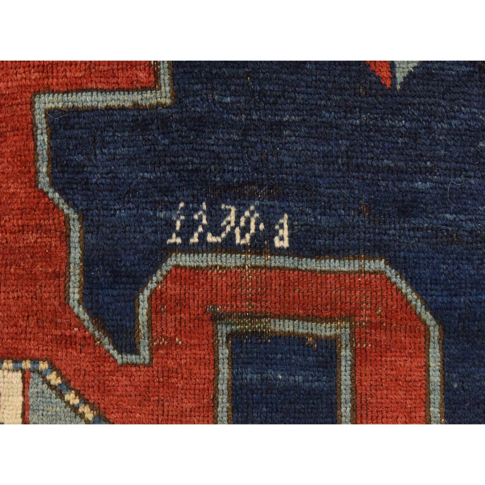 5’1″x8’7″ Red Antique Armenian Kazak Signed and Dated 1914 Wool Hand Knotted Rug