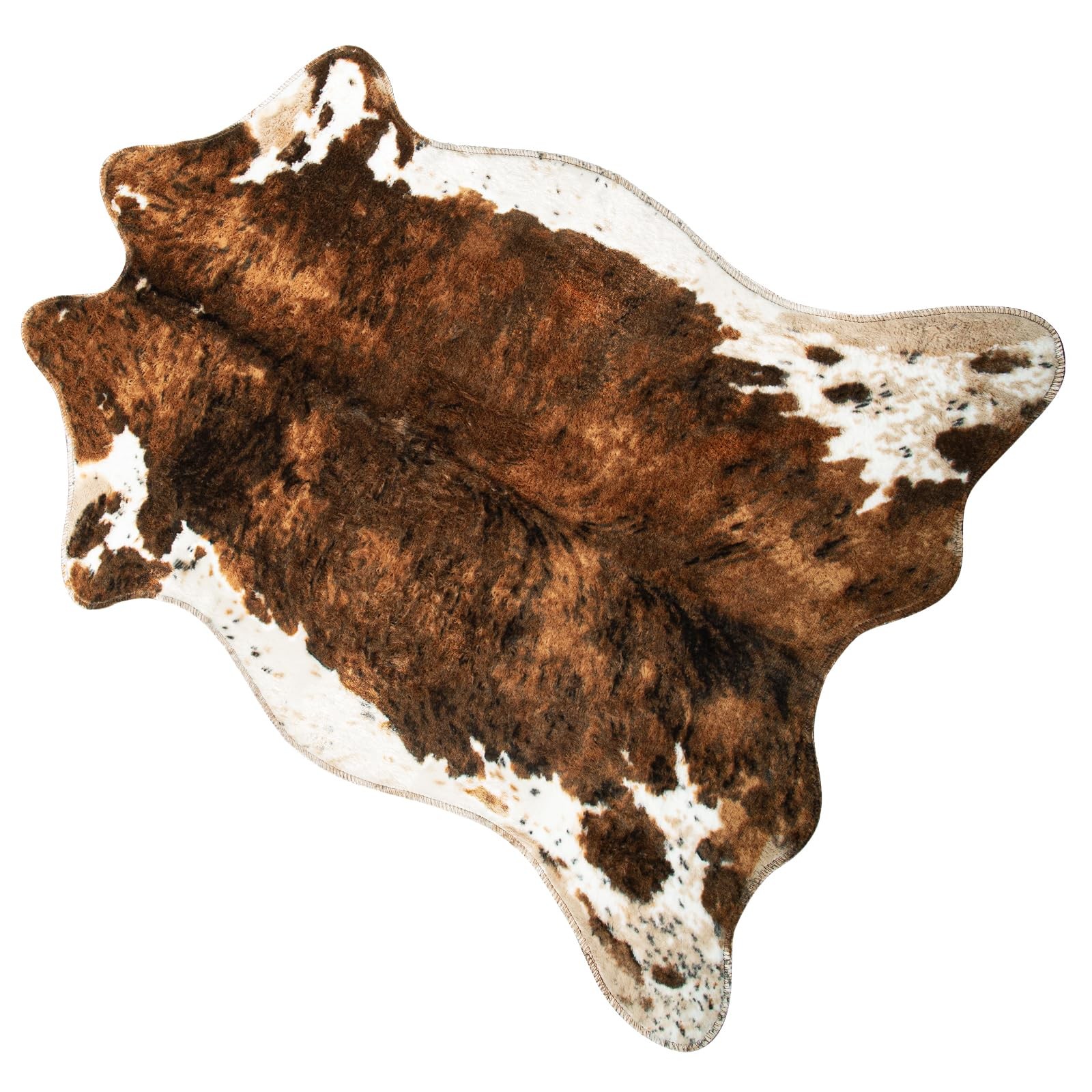 Faux Cowhide Cute Cow Print Rug 3.6×2.4 Ft Animal Area Carpet Non Slip Decor