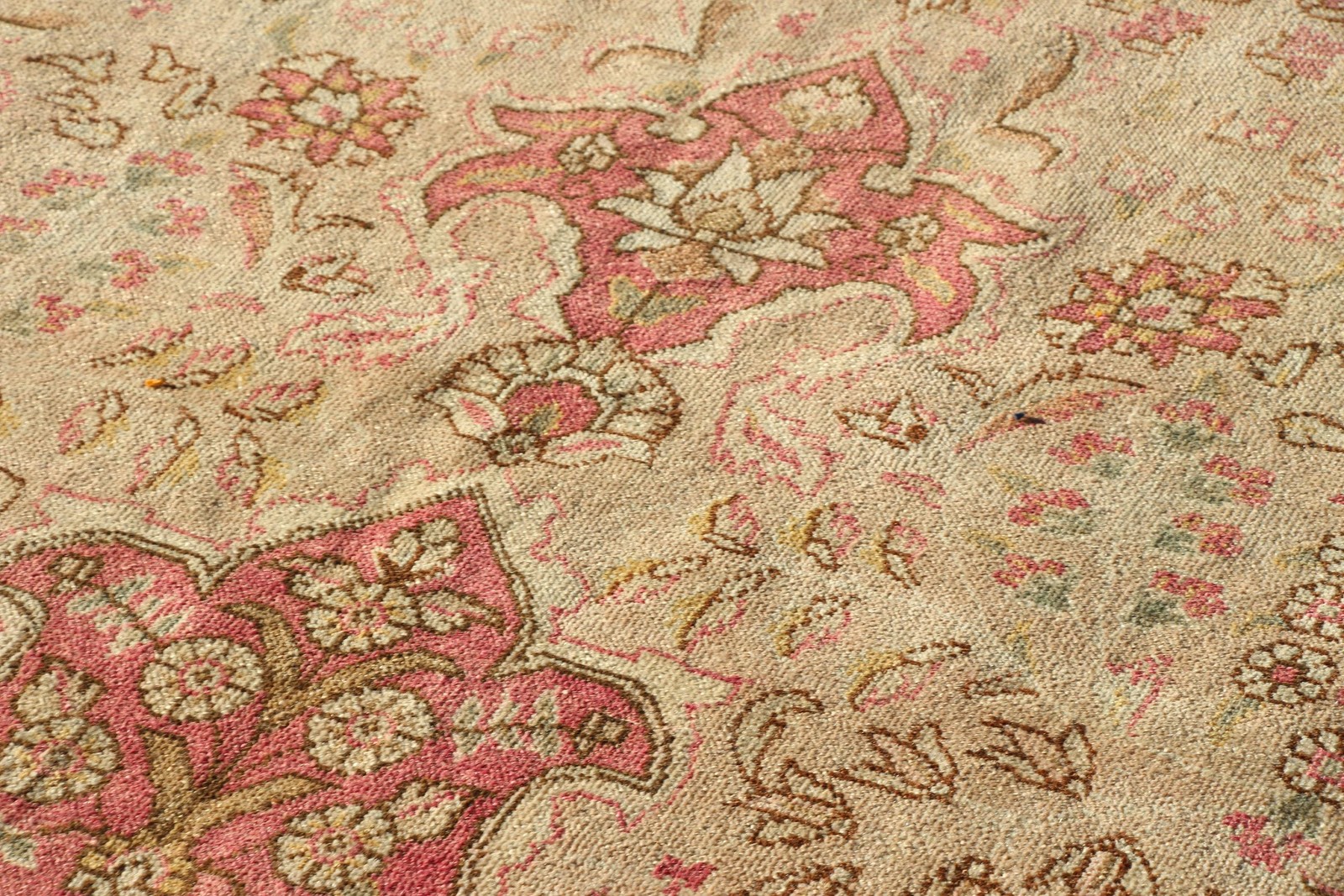 7,6×11,5 ft Turkish Rug, Red Floral Vintage Wool Rug