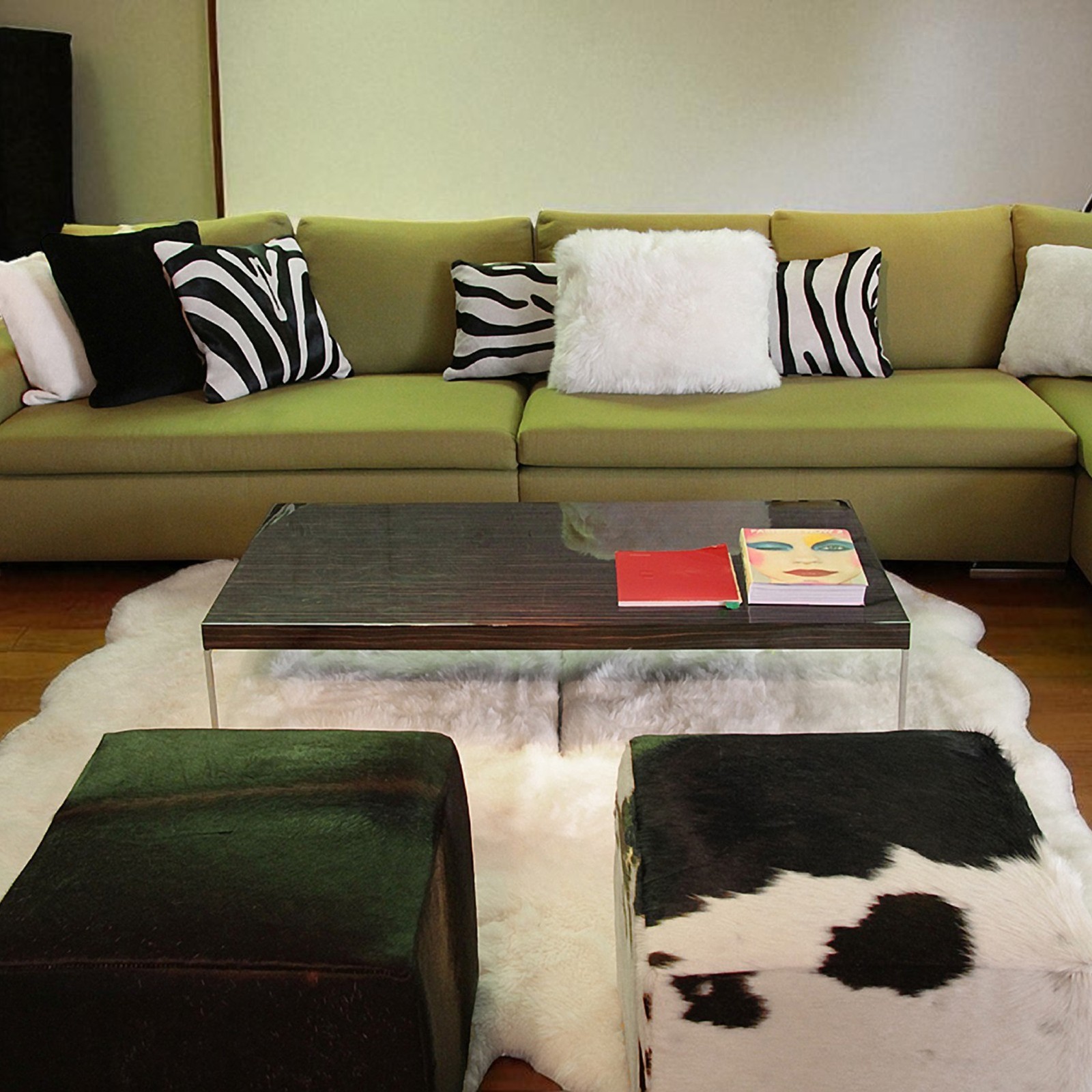 New Zealand Sheepskin Octo Rug | Giant Sheepskin Rug 84’’ x 72’’ | Triple XXL Sh