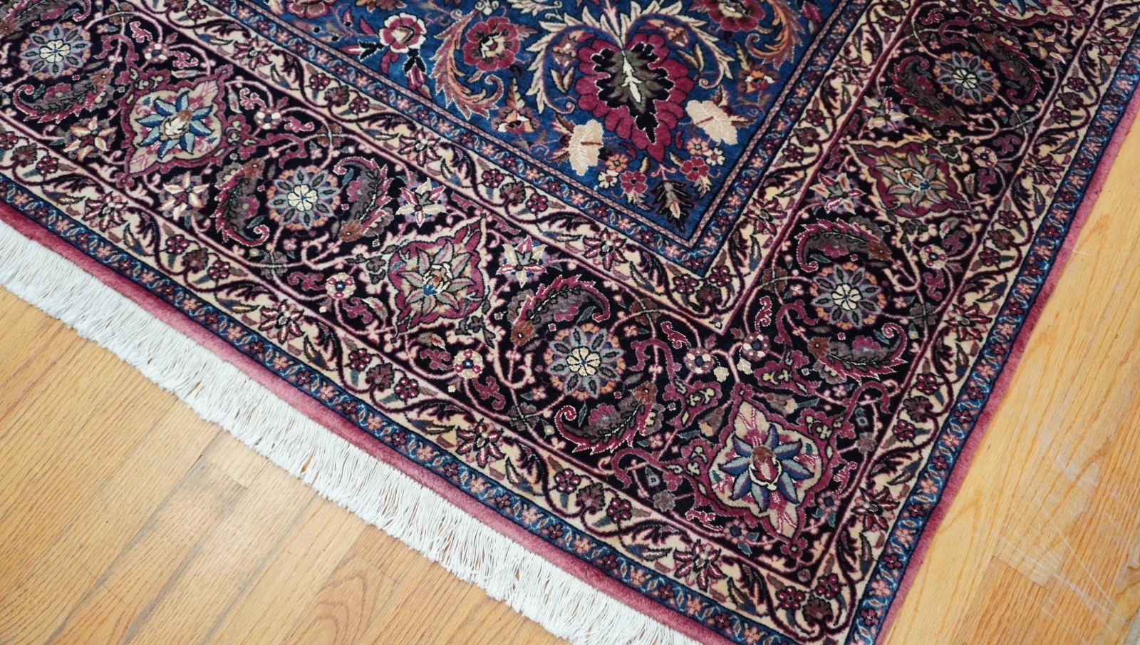 Silk & Wool Hand knotted Bijarr Fish/Heratii 10′ x 13′ Oriental Rug Excellent