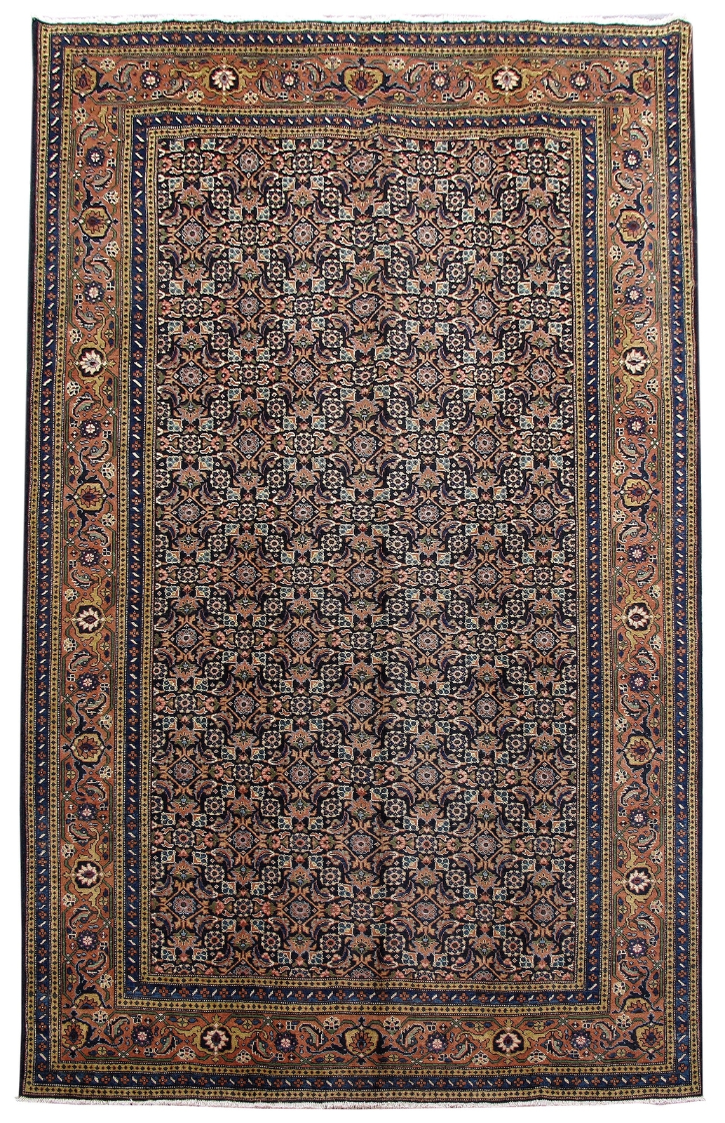 7′ x 10′ Multi Color Traditional Ardebil Rug #B-80744