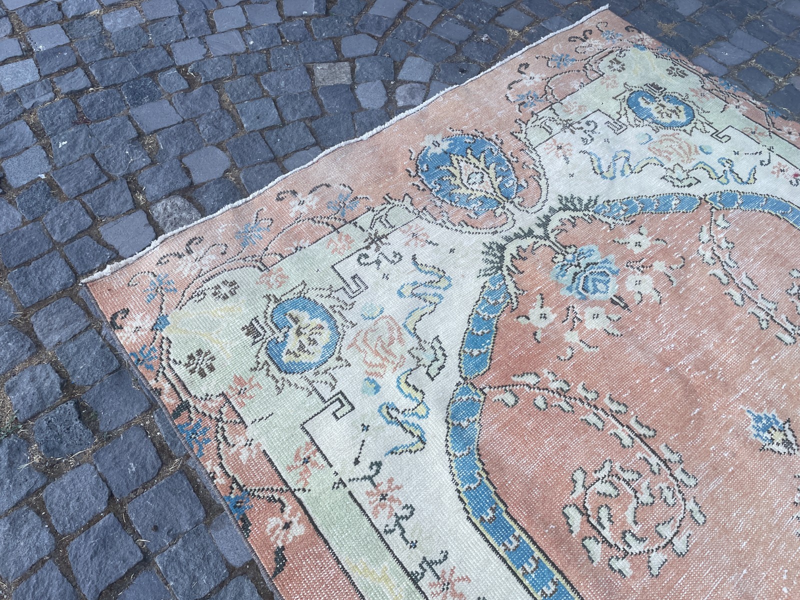 Turkish Vintage Rug, Handmade Wool Rug, Bohemian Large Rug, Home 5,7 x 10, ft