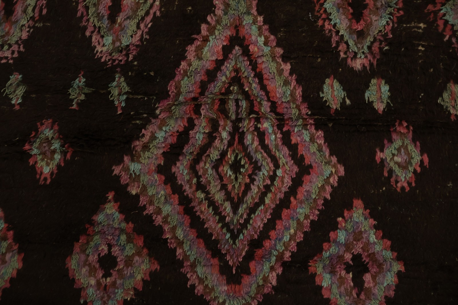 Tribal Moroccan Area Rug 6×11 Ft Handmade Geometric Oriental Wool Carpet