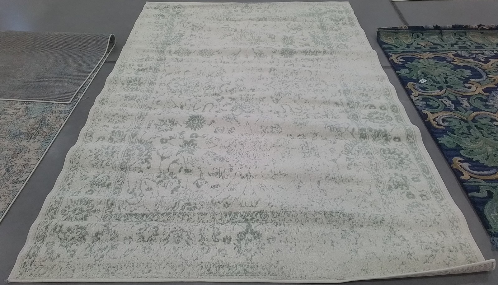 IVORY / SAGE 6′-0″ x 9′-0″ Back Stain Rug, Reduced Price 1172804969 ADR109V-6