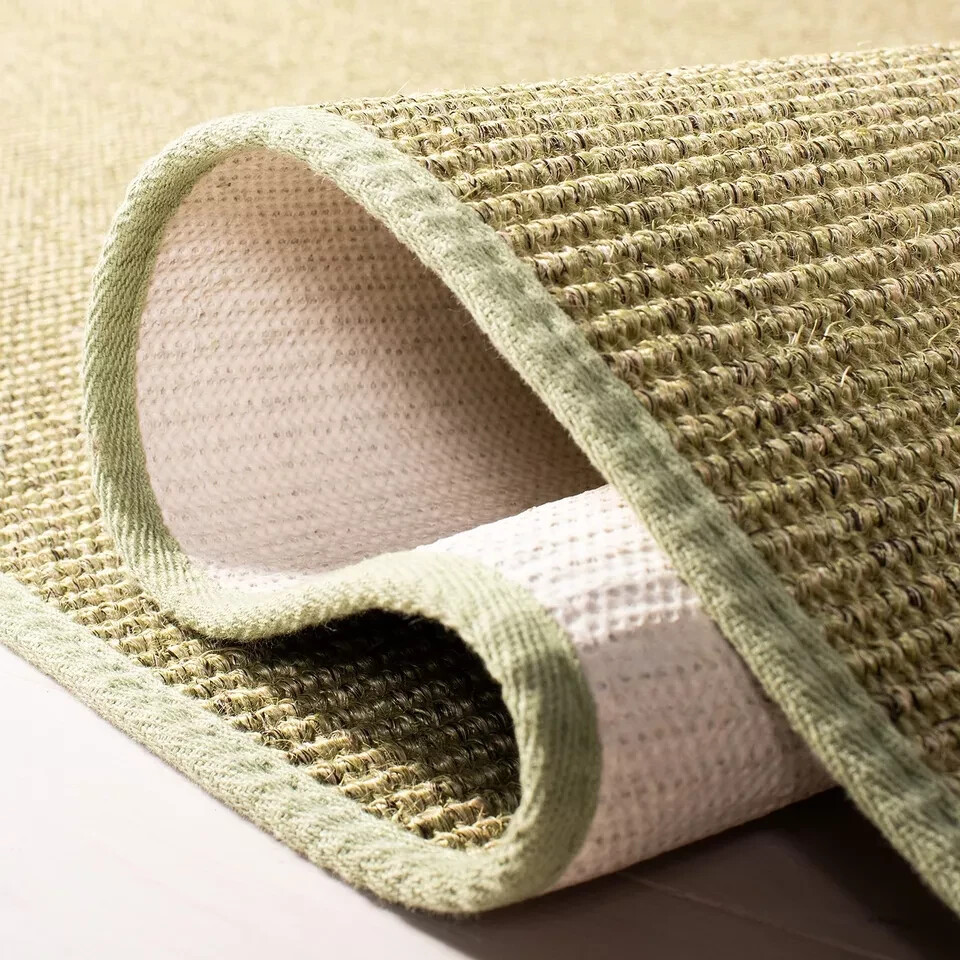 MARTHA STEWART x SAFAVIEH 3′ x 5′ Green MSR9501Y Farmhouse Sisal & Jute Accen…