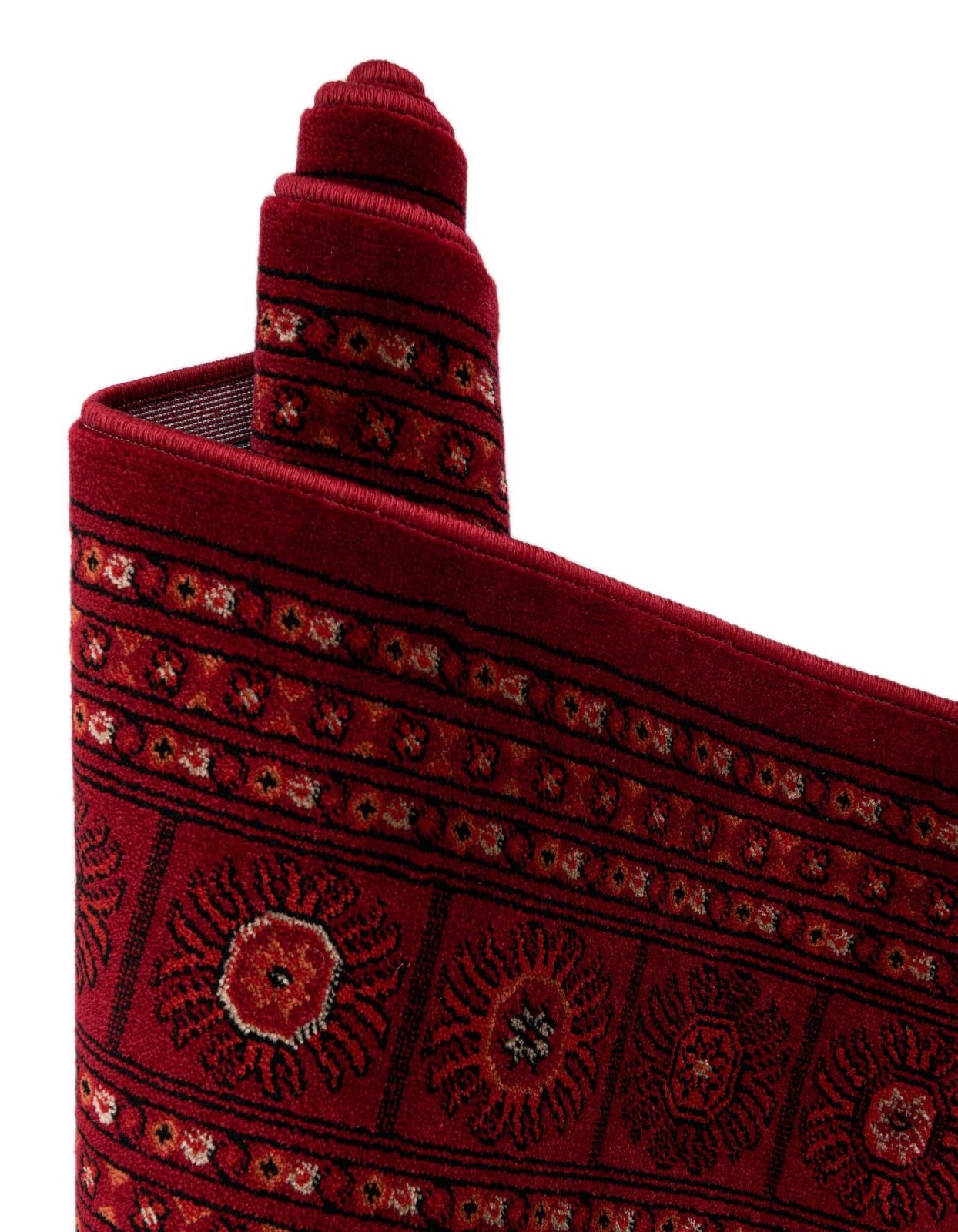 Unique Loom Tekke Collection Area Rug – 4 1 Round Red/Terracotta