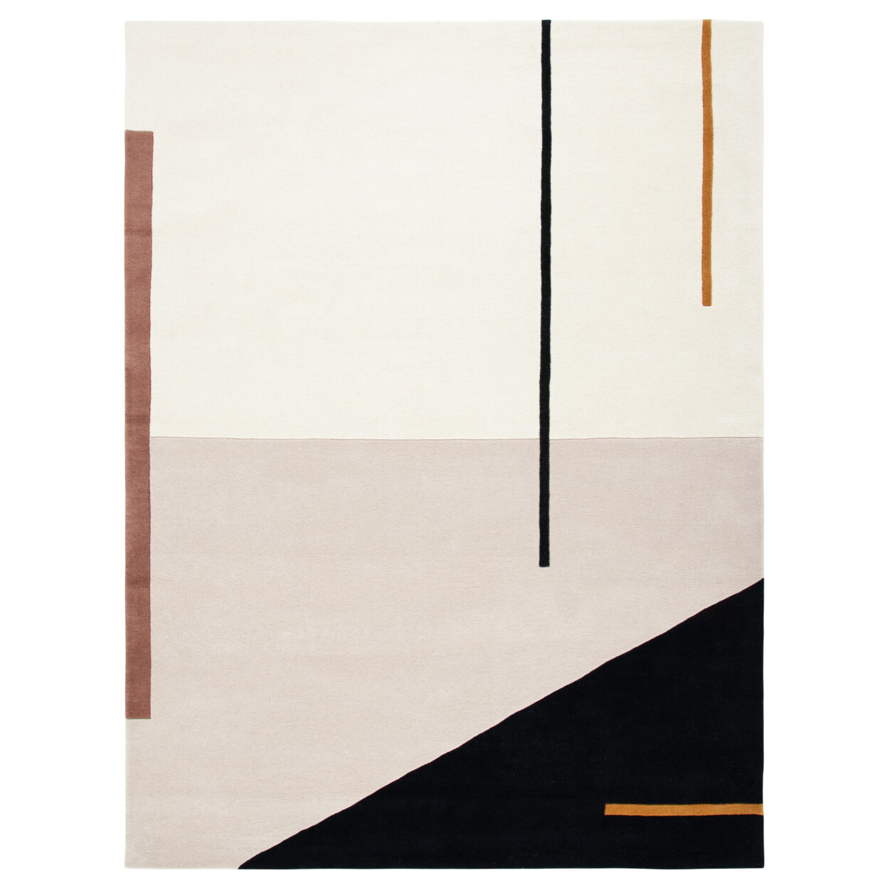 SAFAVIEH Fifth Avenue FTV110A Handmade Ivory / Black Rug