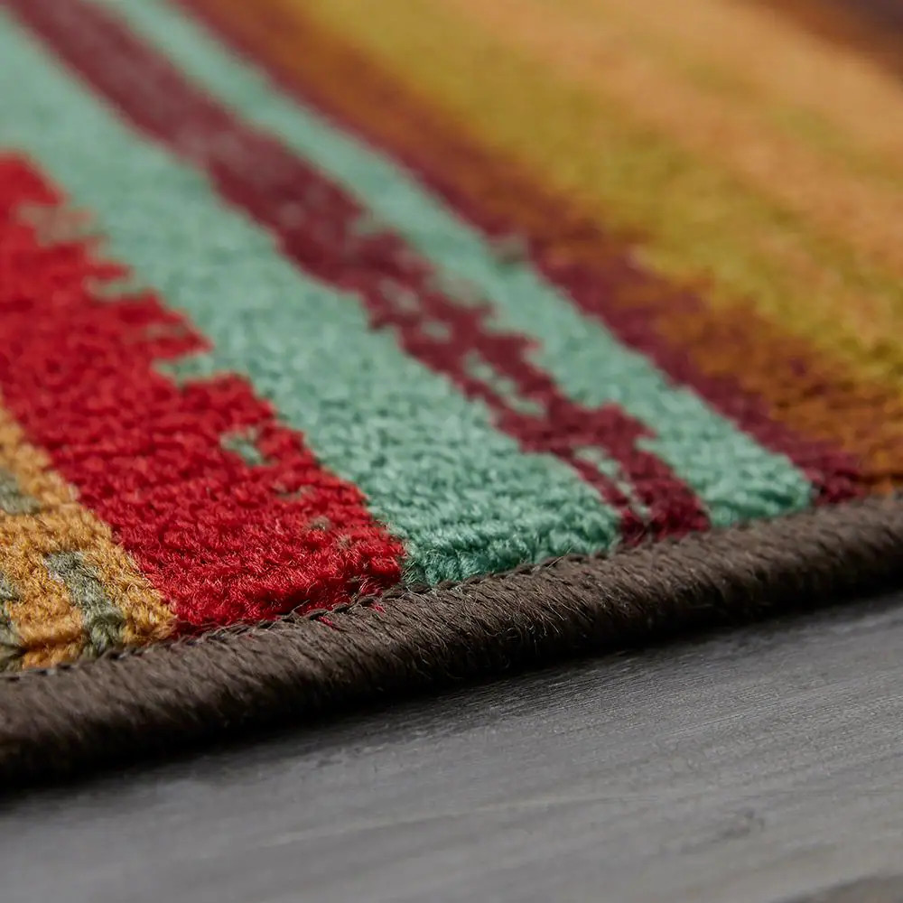 Boho Stripe Multi 7 Ft. 6 In. X 10 Ft. Striped Area Rug