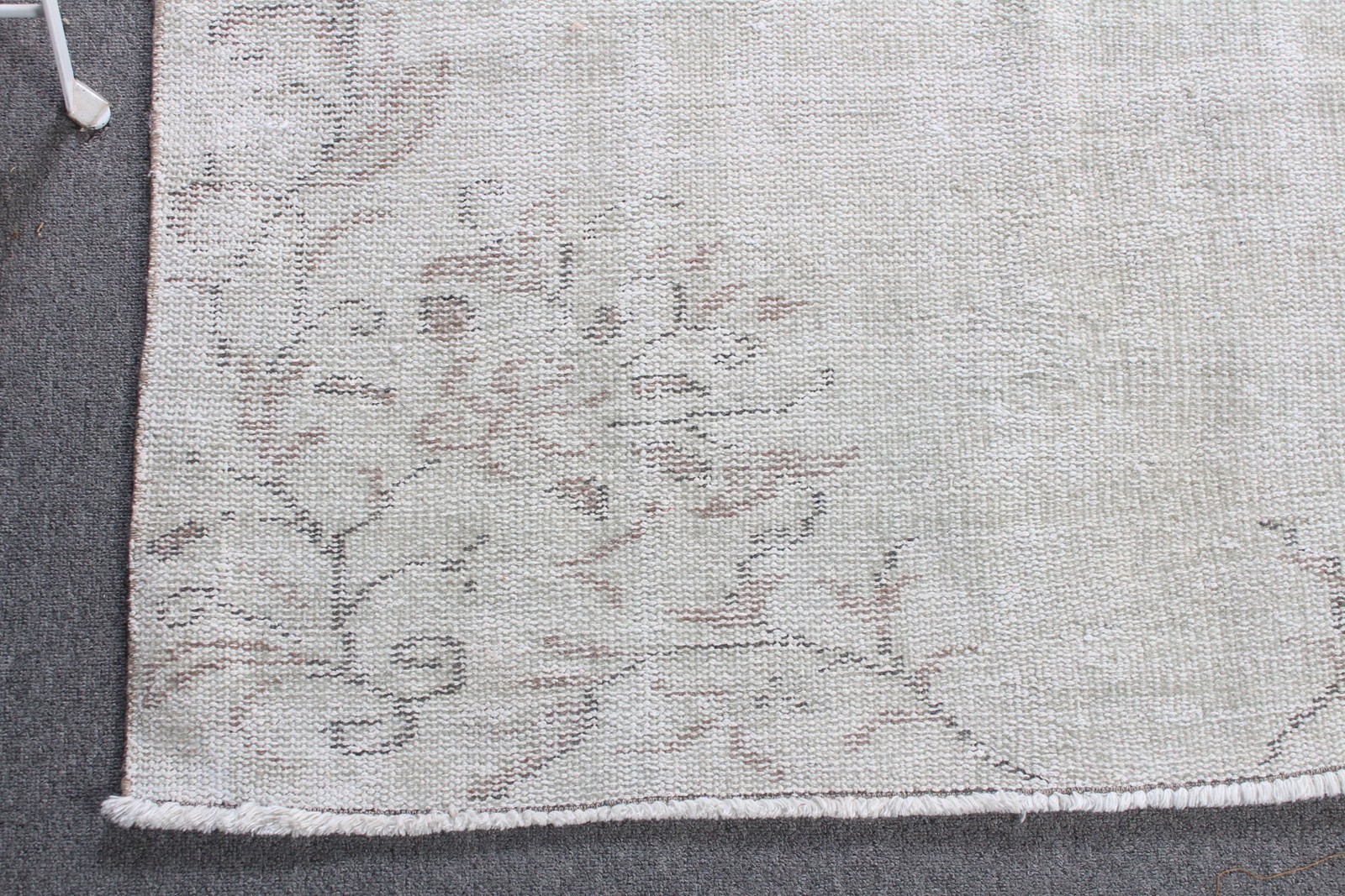 Vintage 4×7,8 ft Rug, Turkish Rug, Gray Oriental Rug Wool