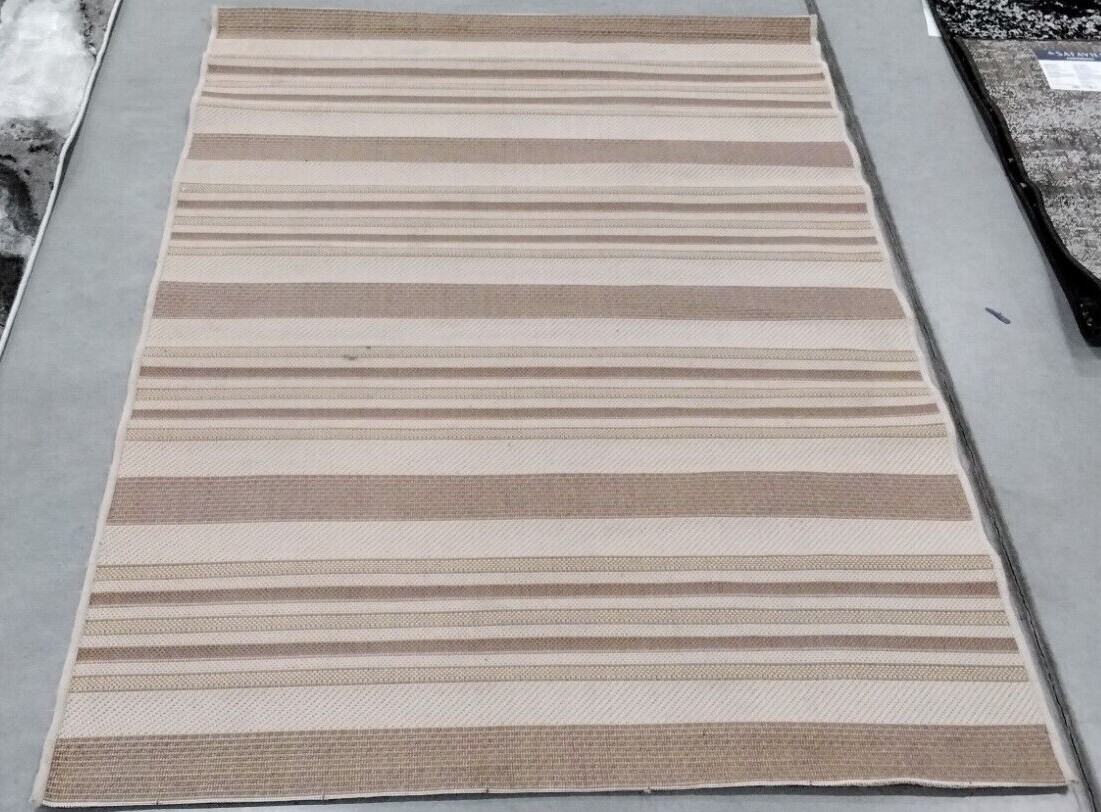 BEIGE / RED 4′ X 5′-7″ Back Stain Rug, Reduced Price 1172716320 CY7062-238A21-4