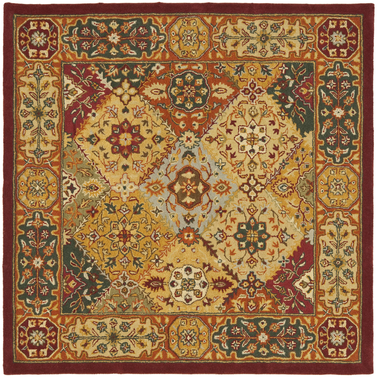 Safavieh Heritage MULTI 8′ X 8′ Square Area Rug – HG512A-8SQ