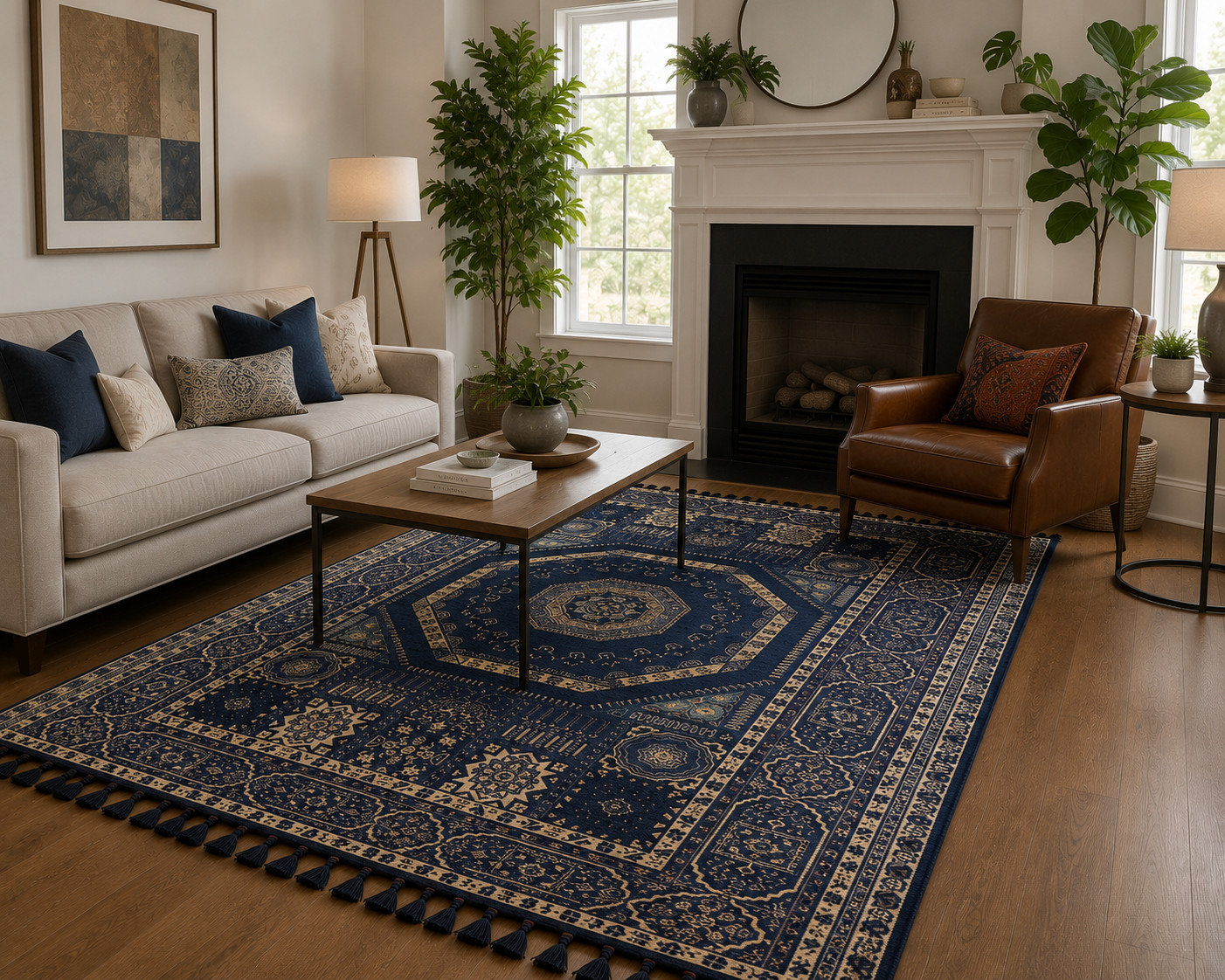 Turkish Kilim Area Rug Cotton Acrylic Washable Living Room Rug 5×8 6×9 3×10