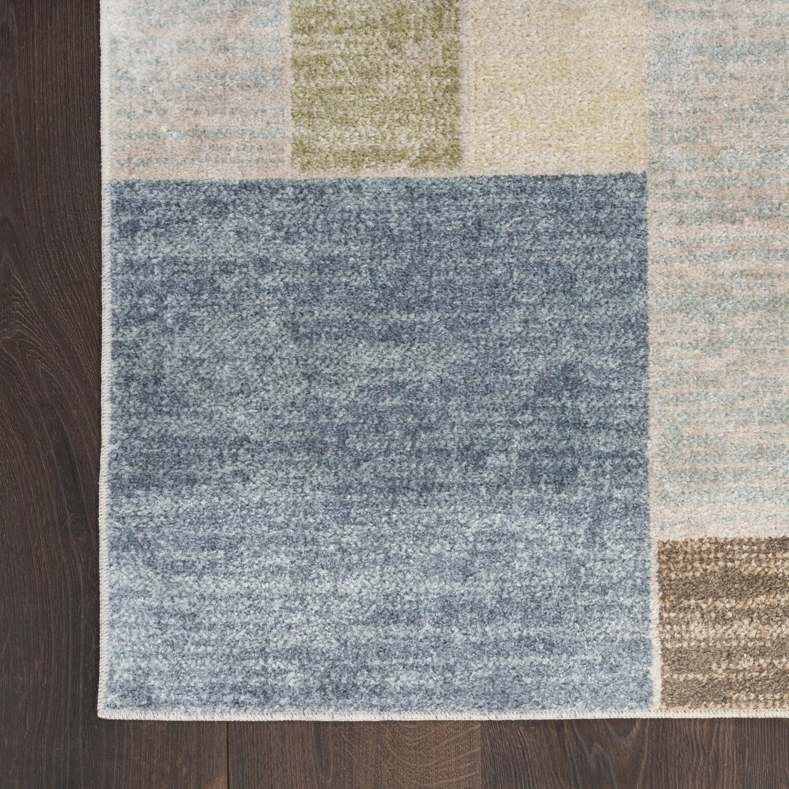 Nourison Home Astra Machine Washable Blue Green Multi 4 X 6 Area Rug –