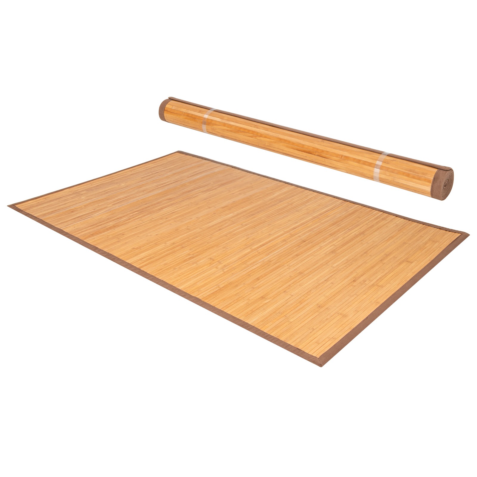 5′ X 8′ Bamboo Area Rug Floor Carpet Natural Bamboo Wood Indoor