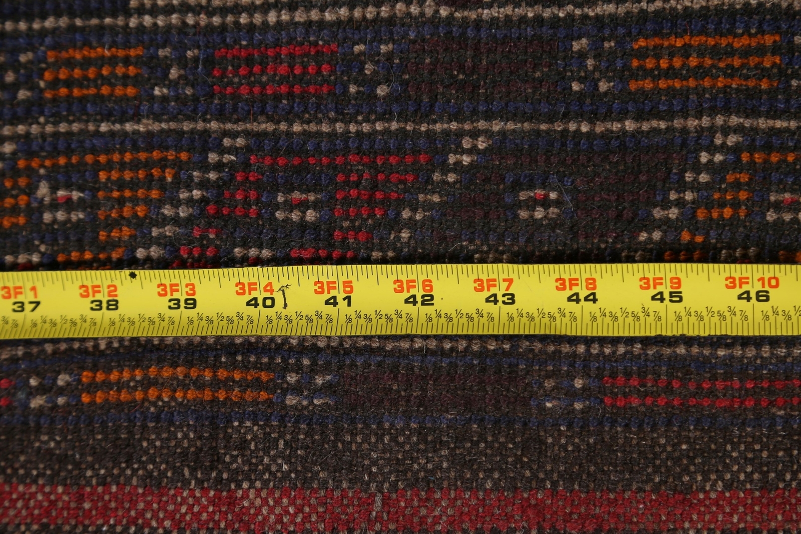 Geometric Tribal Style Balouch Afghan Hand-Knotted Accent Rug 3×6 ft
