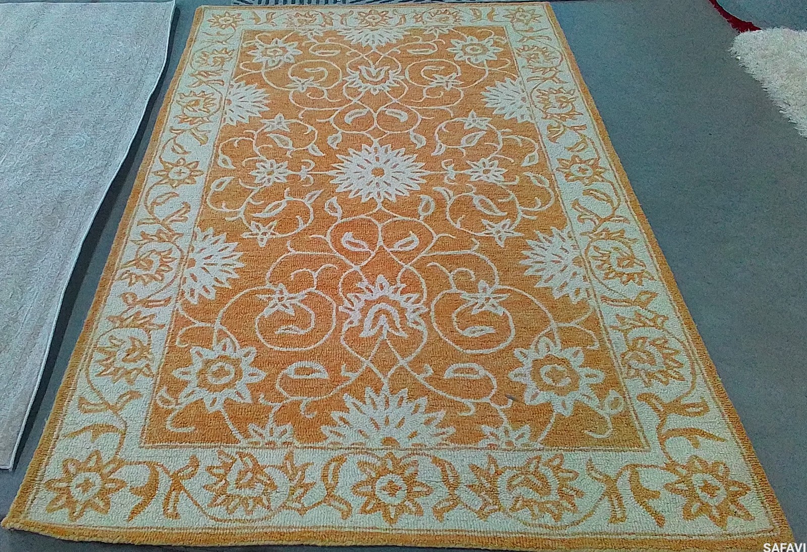 YELLOW / IVORY 5′-0″ x 8′-0″ Flaw in Rug, Reduced Price 1172782279 JAR601C-5