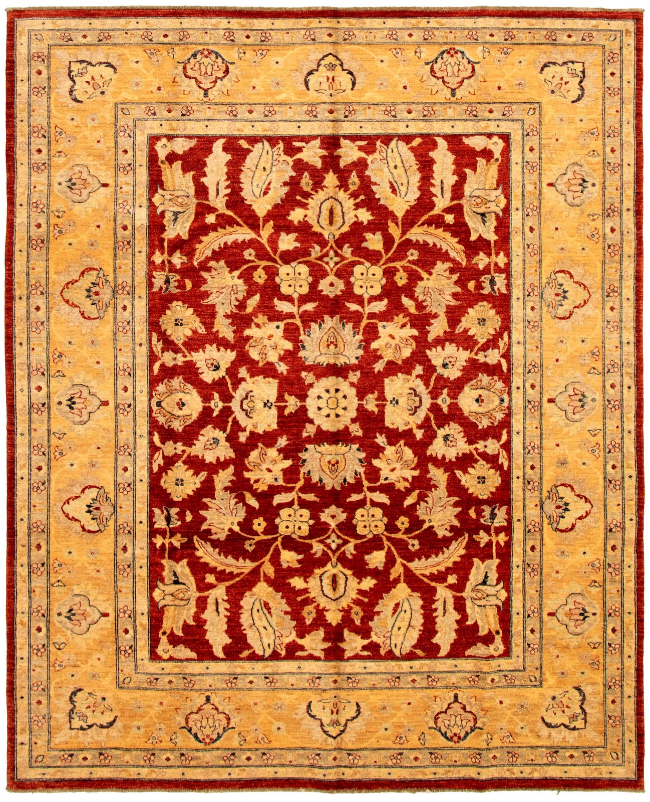 Hand Knotted Area Rug 7’10” x 9’7″ Traditional Oriental Wool Carpet