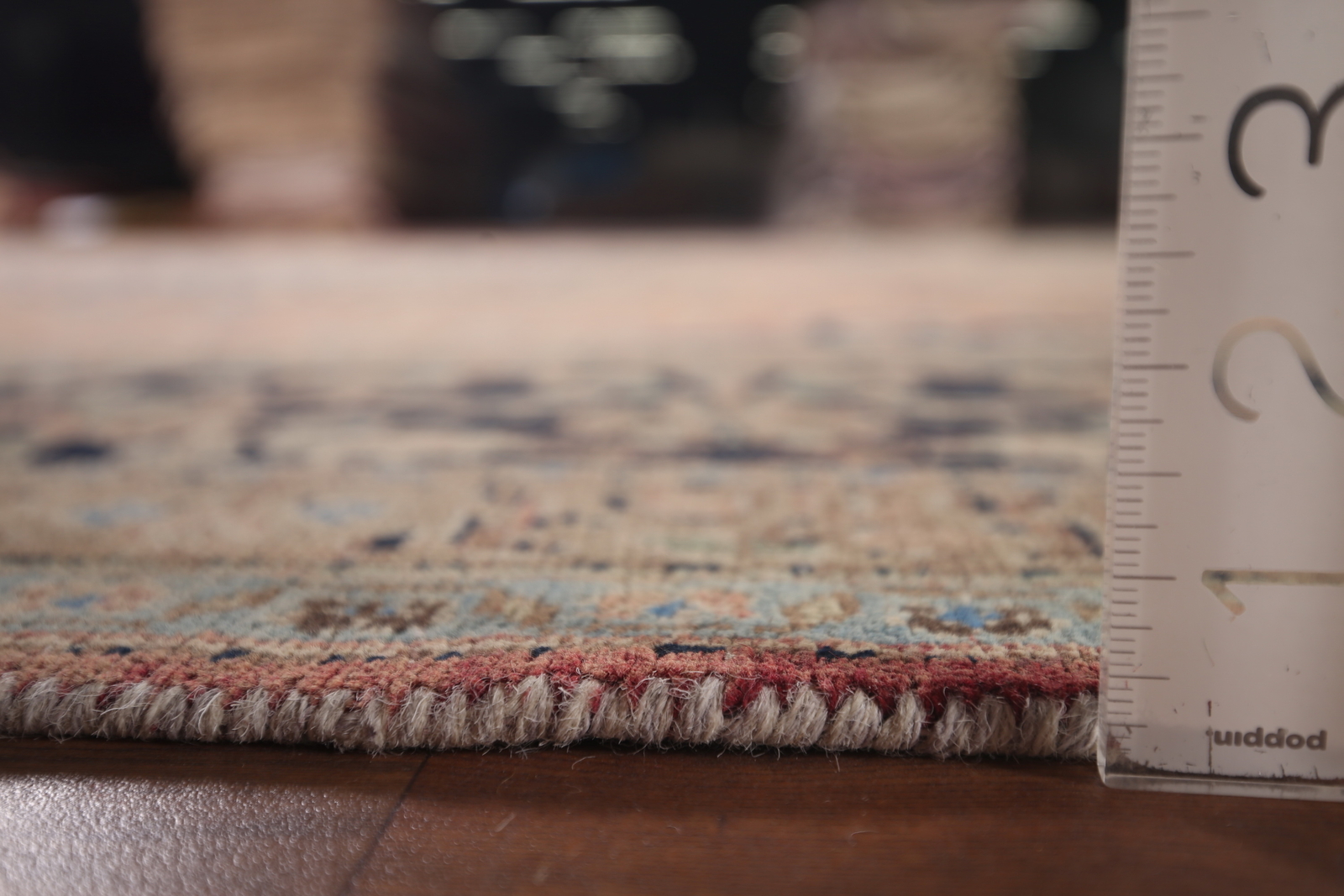 Vintage Traditional Pink Floral Area Rug 10×13 ft Hand-knotted Wool Carpet