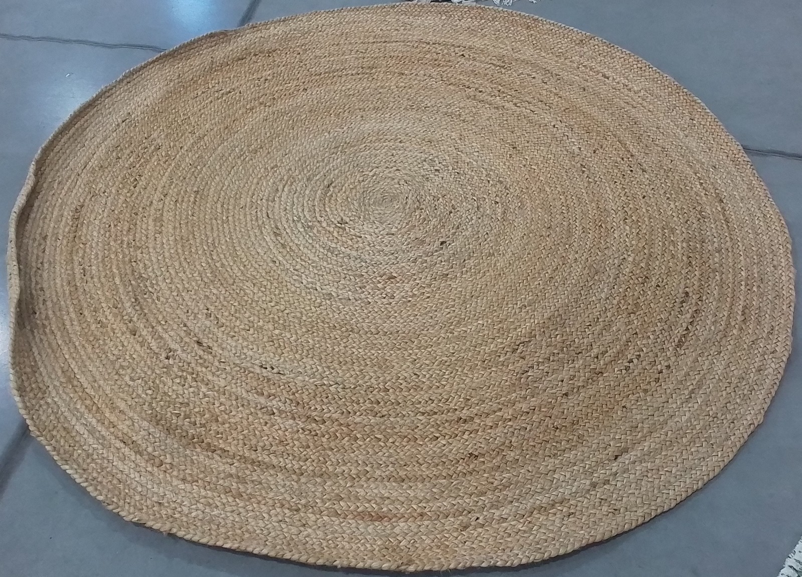 NATURAL 6′-0″ x 6′-0″ Back Stain Rug, Reduced Price 1172804930 CAP252A-6R