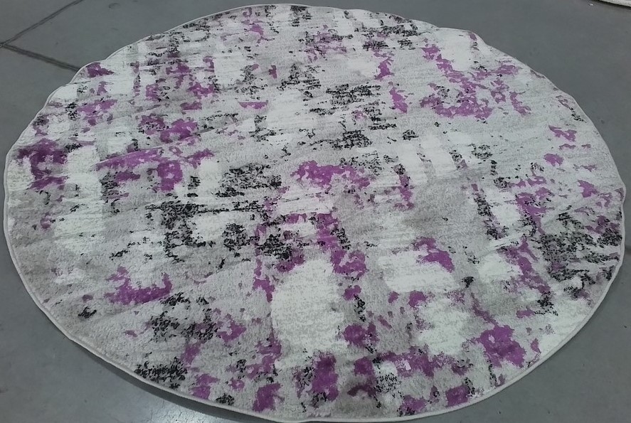 GREY / PURPLE 6′-7″ x 6′-7″ Flaw in Rug, Reduced Price 1172806791 SKY193R-6R
