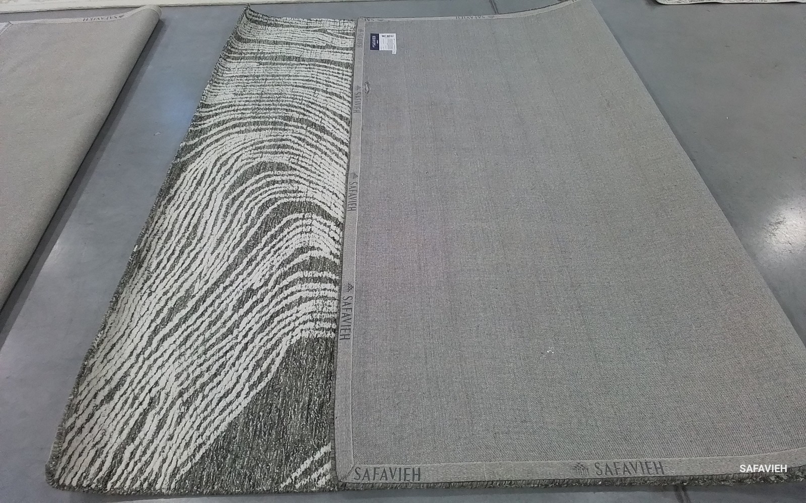 CHARCOAL / IVORY 8′-0″ x 10′-0″ Flaw in Rug, Reduced Price 1172791101 ABT925H-8