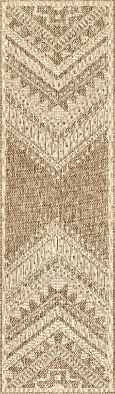 Outdoor Performance Collection Landry Brown/Ivory, 2′ x 8′, Soft and Cozy, Hi…