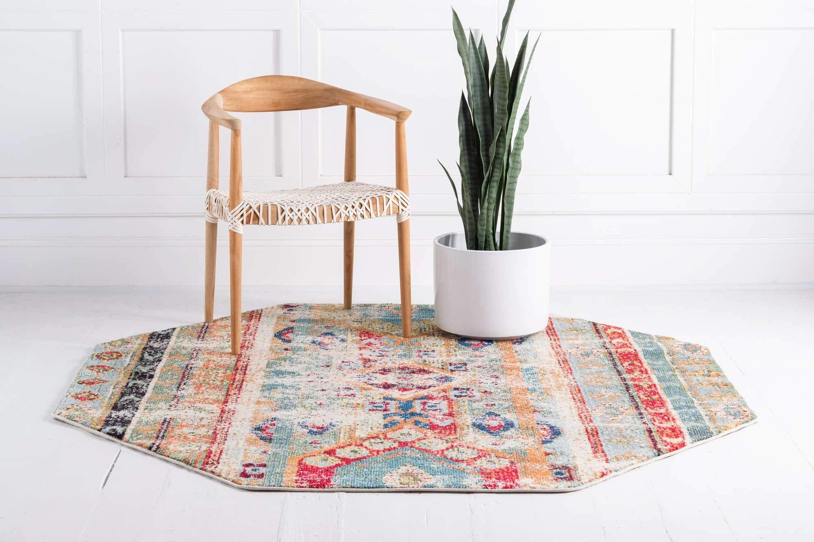 Unique Loom Sedona Collection Distressed Southwester Over-Dyed Vintage Area Rug