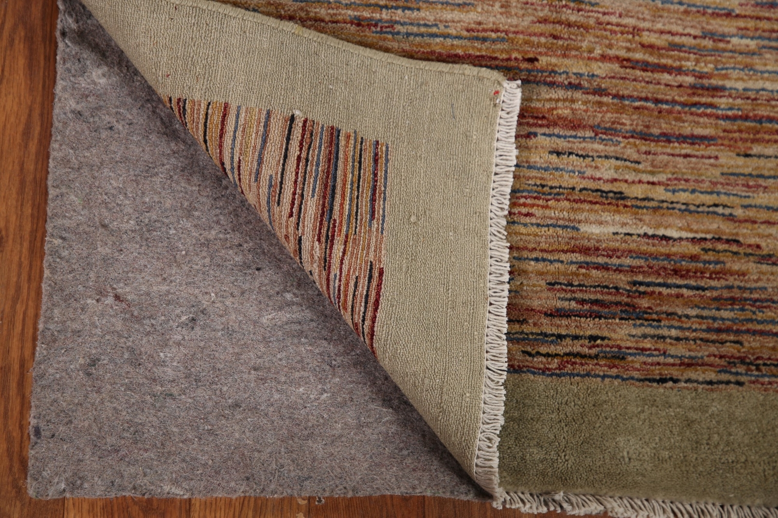 Striped Modern Gabbeh Oriental Area Rug Hand-Knotted Wool Home Decor Carpet 3×4