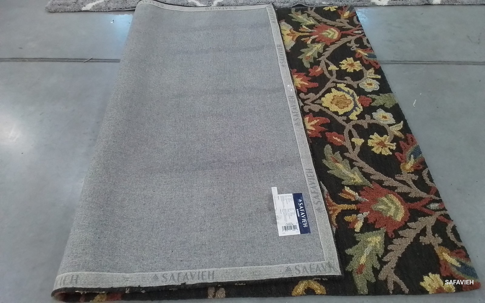 CHARCOAL MULTI 6′-0″ x 8′-0″ Back Stain Rug, Reduced Price 1172801197 BLM402H-68
