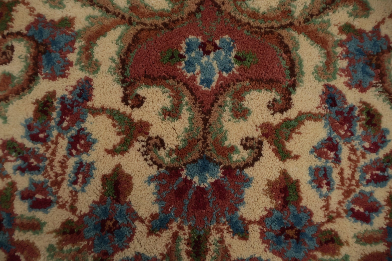 Classic Burgundy Palace Size Rug 12×16 Wool Hand-made Medallion Vintage Carpet