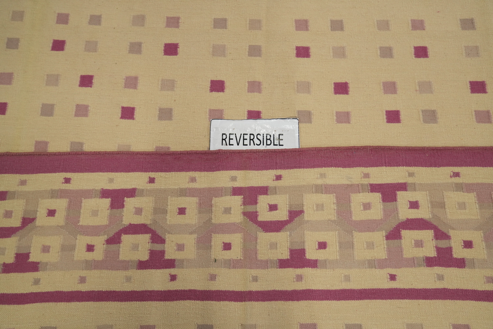 Kilim Durrie Kelim Handmade Rugs Flatweave Vibrant Geometric Carpet 9×12 ft