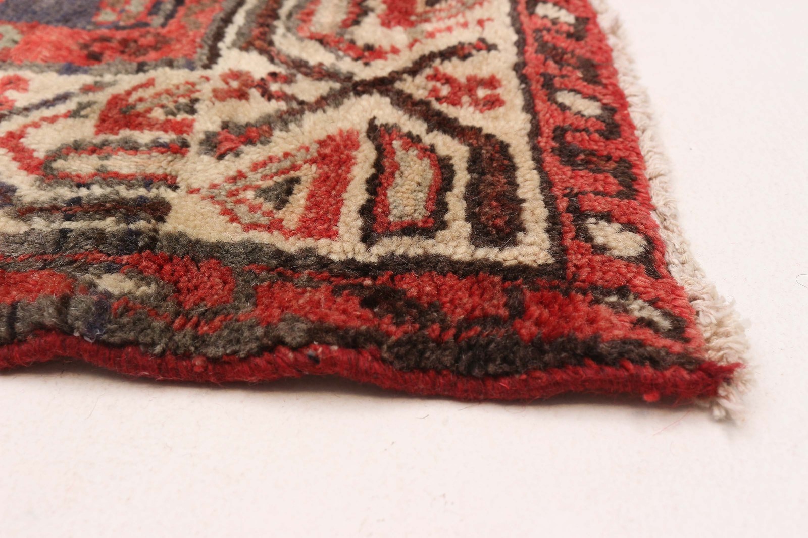 3’8″ x 11’2″ Vintage Hand-knotted Runner Rug Traditional Oriental Wool Carpet